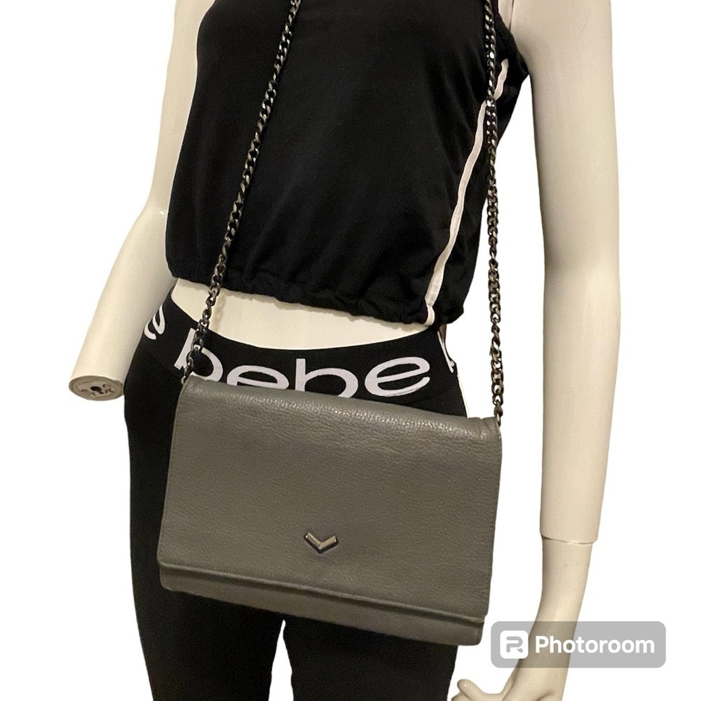 BOTKIER Women's gray Built-In Mirror Chain Strap Wallet